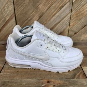 Nike Air Max LTD 3 Mens Athletic Sneakers Size 10.5 Triple White 687977-111